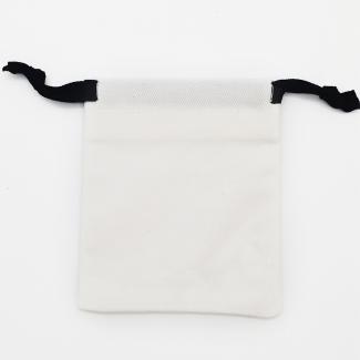 Twill Washed Canvas Drawstring Bags - Reusable Gift Bags, Custom Logo Fabric Pouches for Packaging, Travel, Jewelry Storage
